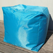 pouf cube - turquoise - sitin pool